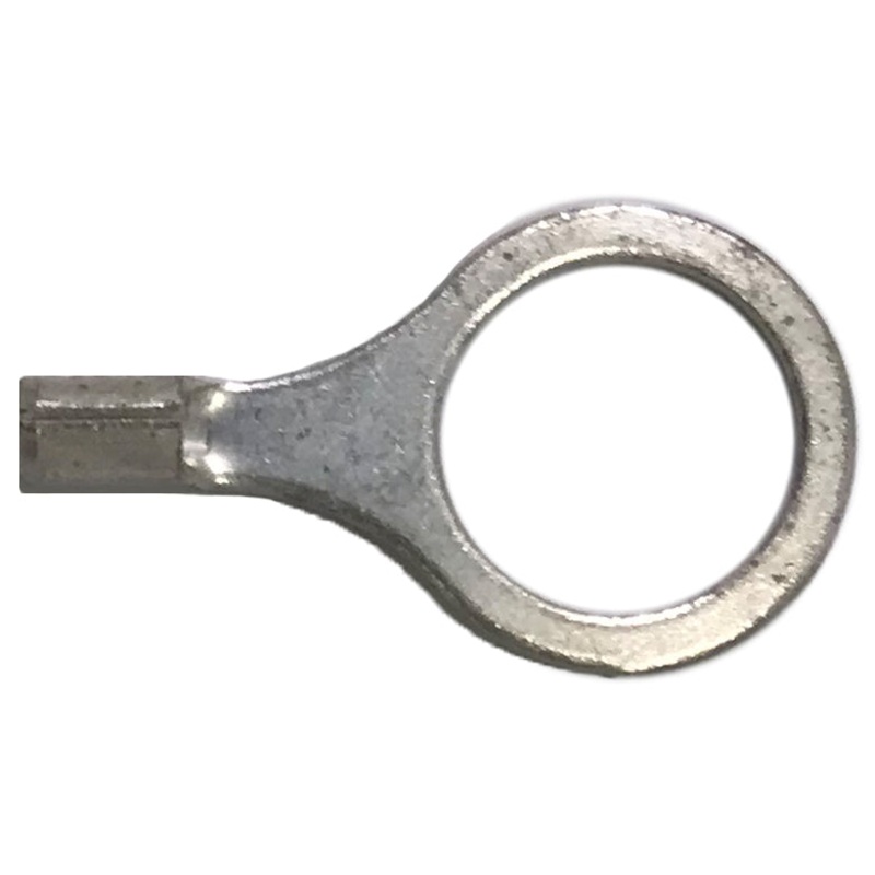 16-14 AWG Non-Insulated Ring Terminals – 1/2 Stud Tin-Plated Copper – 100 or 1000 Pack – Made in USA