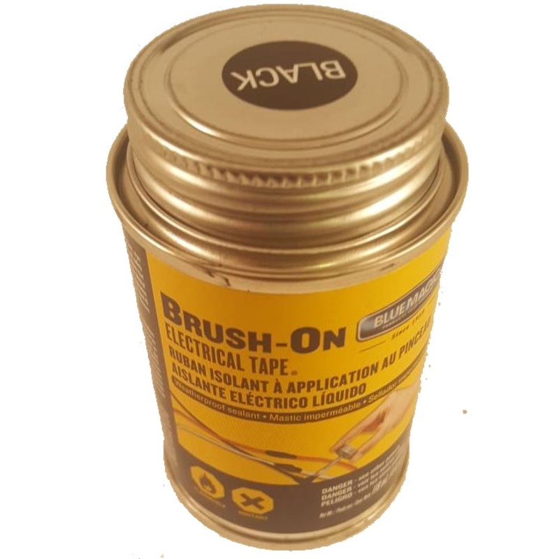 Blue Magic Brush On Electrical Tape – Black, 4 oz