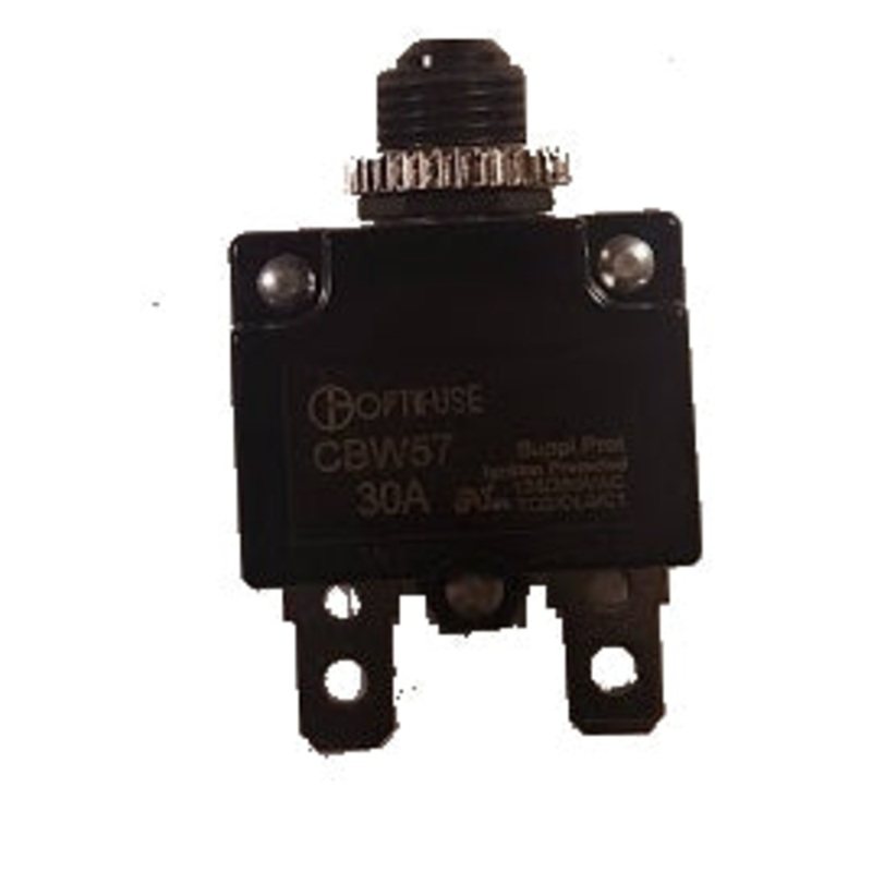 Miniature Line Voltage Circuit Breakers Push to Reset – Panel Mounted Design – 30 Amp