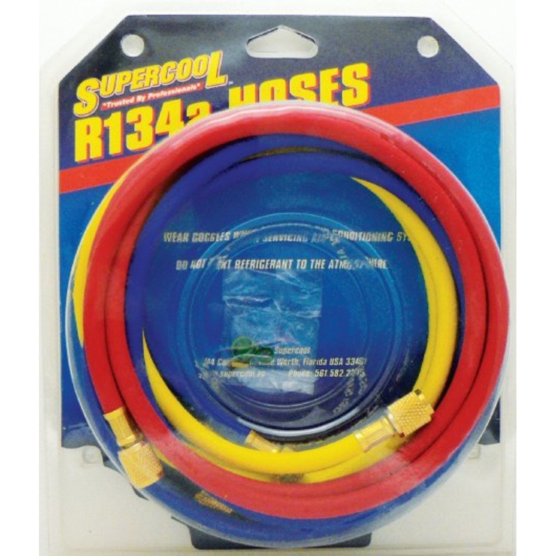Replacement R134a 72 Hose Set of 3 – Red, Yellow, Blue