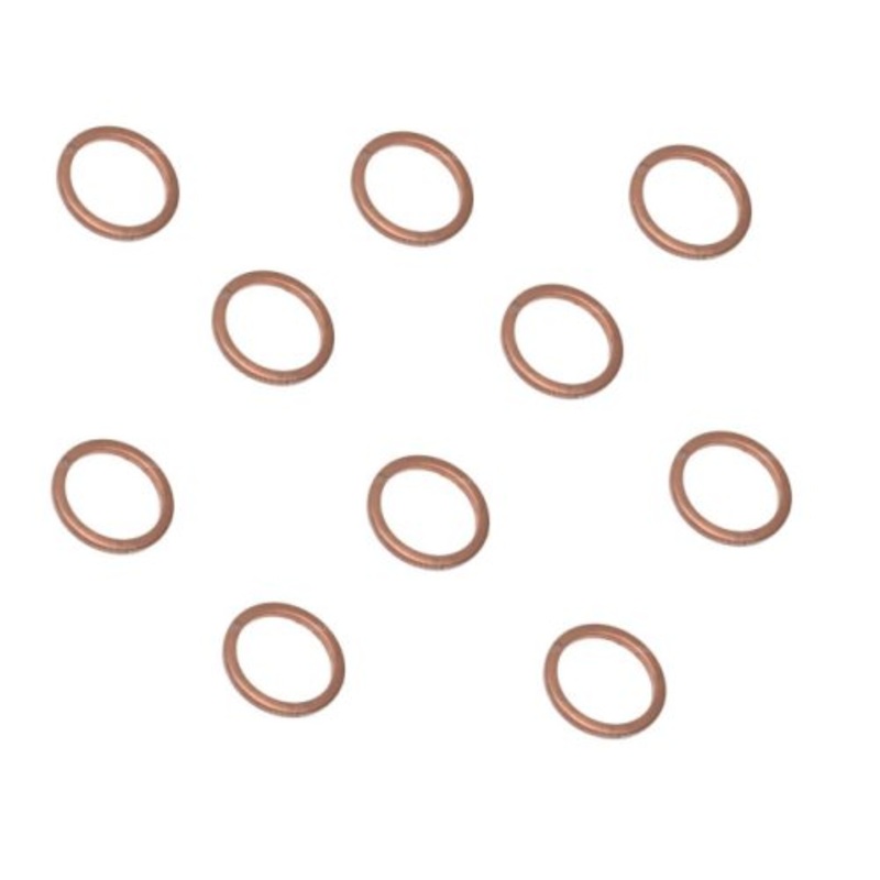 10 PK 8mm x 12mm COPPER GASKETS Fuel Injector Fitting RPL SMP HK9020