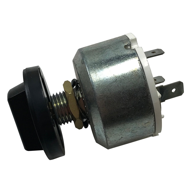 12V Rotary Switch – 3 Position OFF/ON/ON – Panel Mount – Universal Automotive & Tractor Use