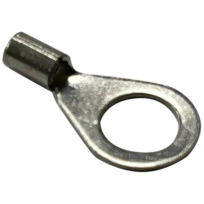 16-14 AWG Non-Insulated Ring Terminal – 3/8 Stud – 100 or 1000 Pack – Made in USA