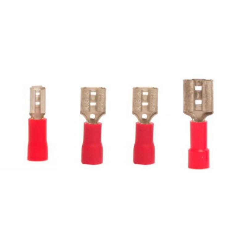 18-22 VINYL QUICK DISCONNECT FEMALE 100 PCS EACH .110 .187 .205 .250 – Pack of 400 – Made in the USA