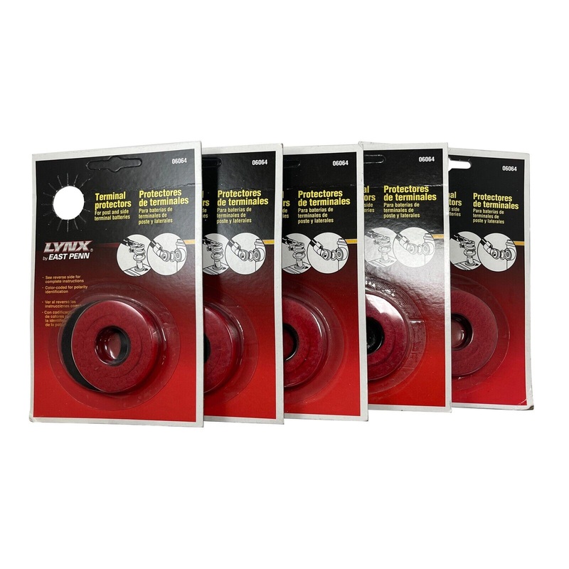 Deka 01253 10 Piece Black Red Battery Top Post Terminal Protectors Set – Pack of 5