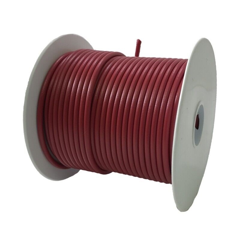 Deka 02608 Red SXL Cross-Linked Primary Wire 16 AWG Copper 50 V – 100 FT – Made in the USA