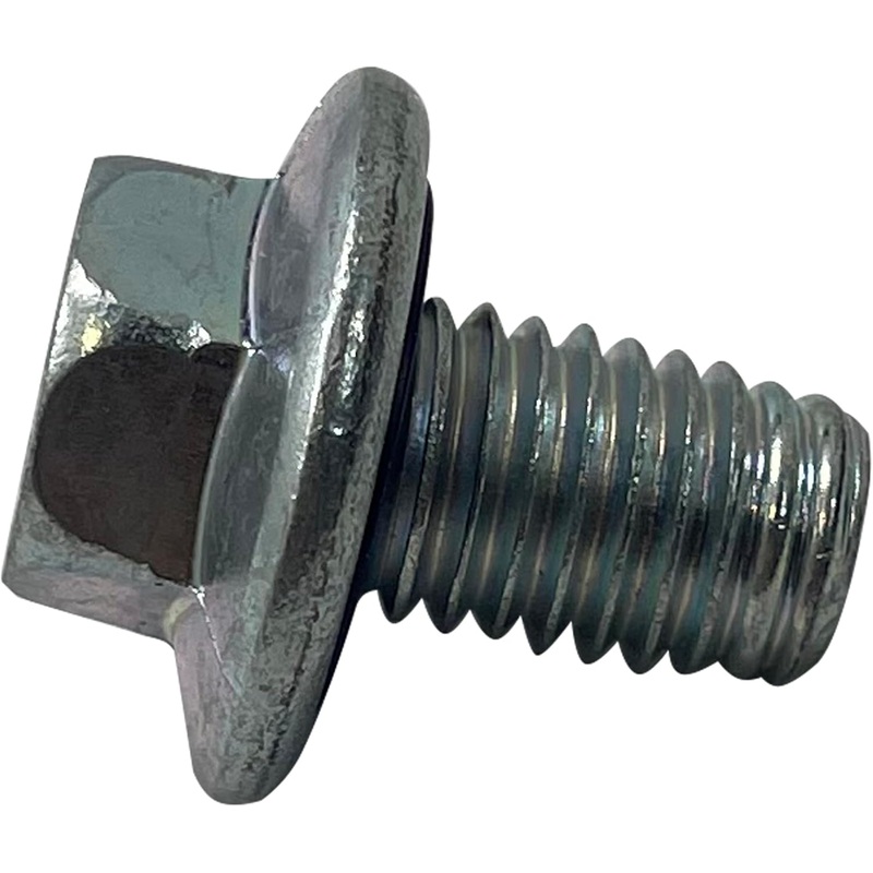 Engine Oil Drain Plug with Rubber Gasket – M12-1.75 – Made in the USA