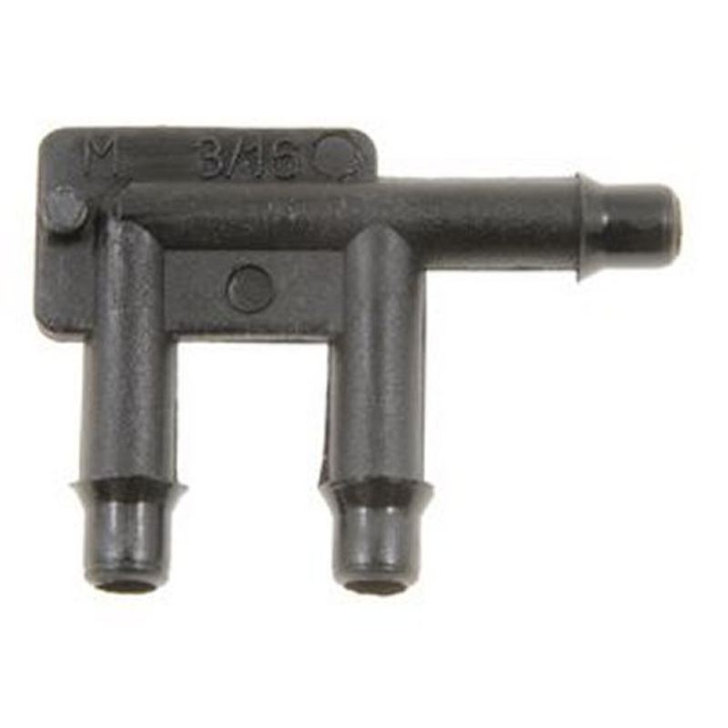 Vacuum Connector F shape 3/16 x 3/16 x 3/16 – 10 or 100 Pack