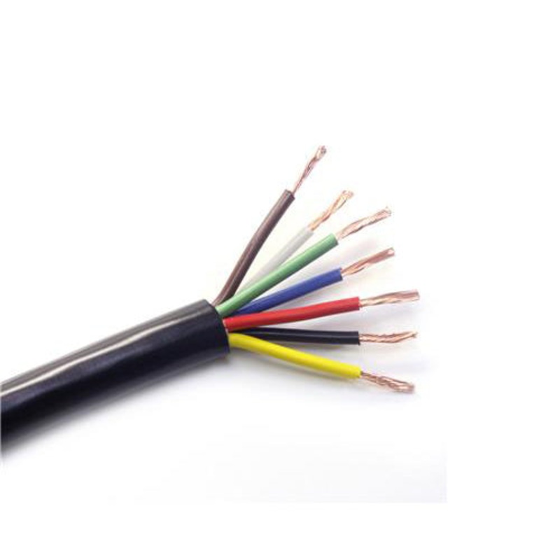 14/6-12/1 AWG Trailer Wire – 100 FT – 7 Conductor Color-Coded Cable