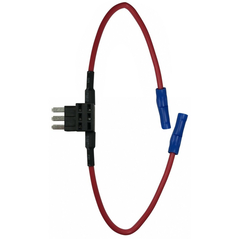 APT / ATR MICRO3 16 AWG Gauge Mini Blade Fuse Tap in Add A Circuit Adapter Wire – 10 Amp Rated – 1 or 10 Pack