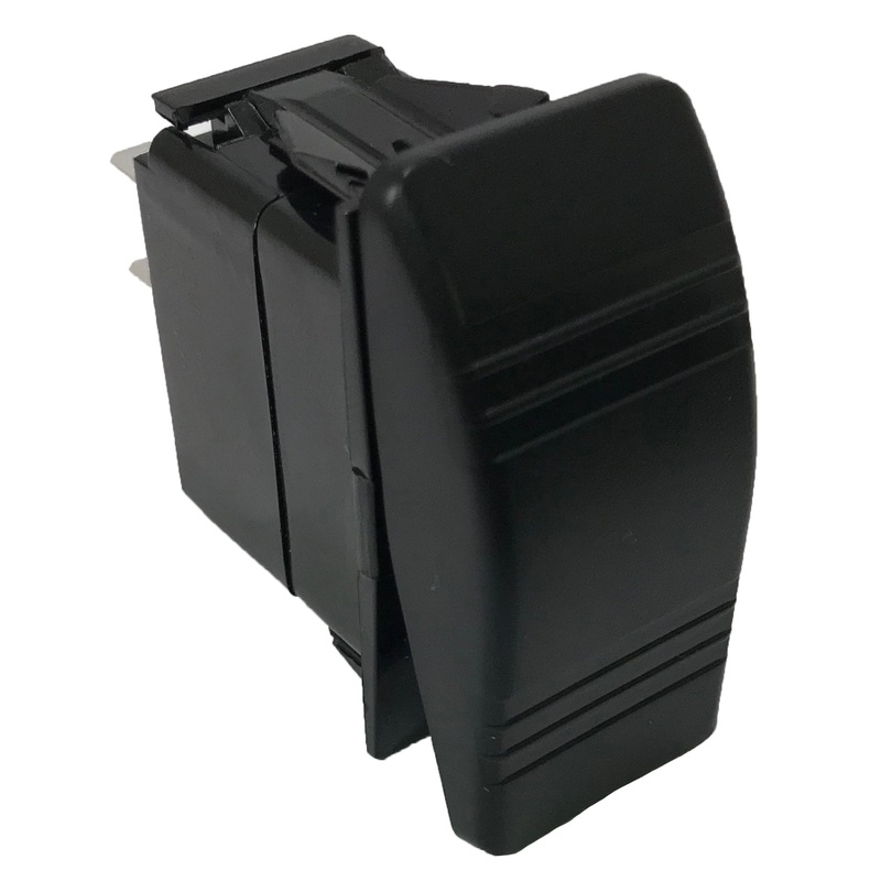 Black Non-Illuminated Panel Mount Switch – 2 Pin ON / OFF