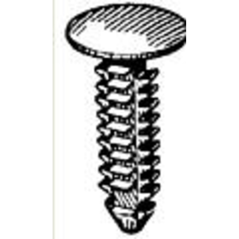 Black Nylon Engine Mount Heat Shield Retainer Taurus & Sable 1986-on Head Diameter 1/2 – 25 or 100 Pack