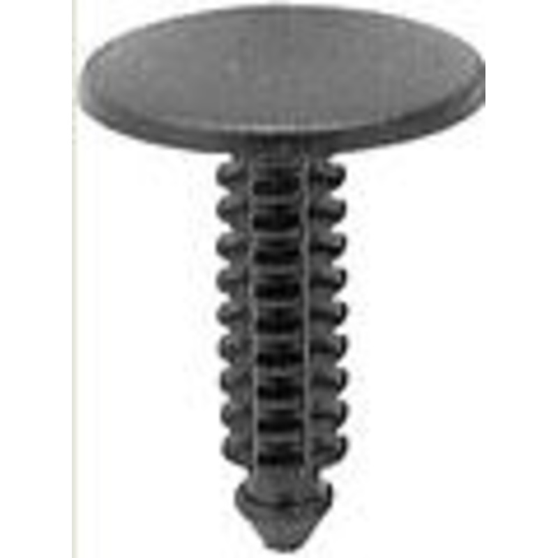 Black Nylon Screen Shroud Vent Grille To Panel Retainer Head Diameter 19/32, Stem Diameter 7/32 – 25 or 100 Pack