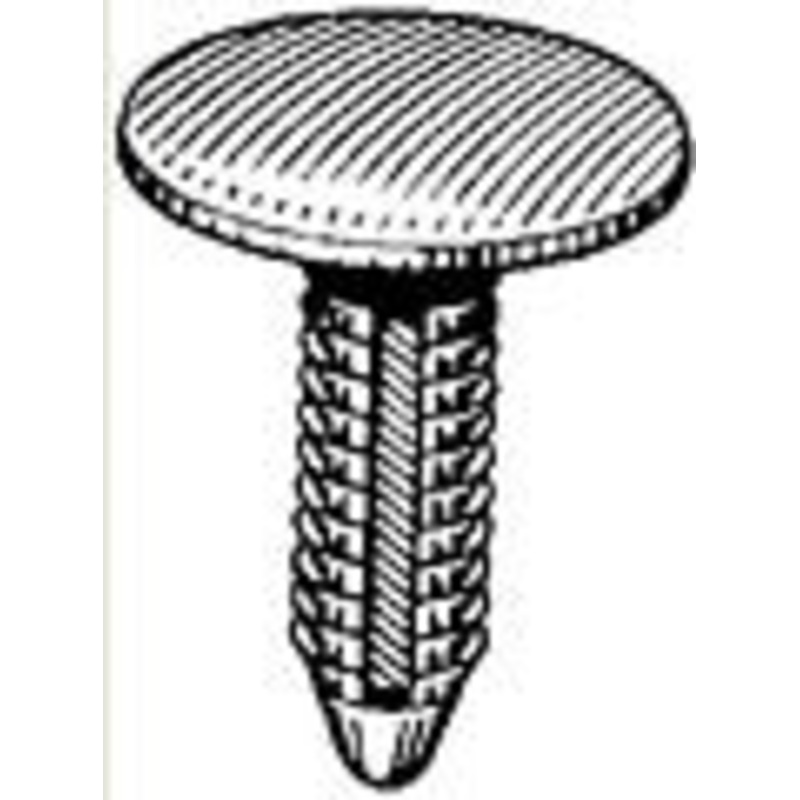 Black Universal Nylon Trim Panel Retainer – 25 or 100 Pack