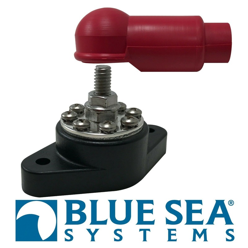 Blue Sea Systems #2102 Marine PowerPost Plus 8 Screw Connector & Insulating Boot 5/16-18