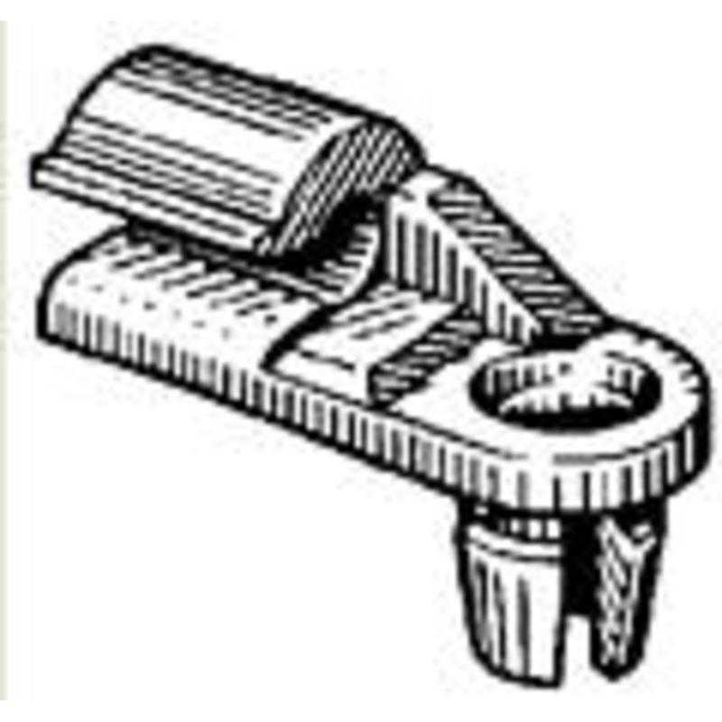 Door Lock Rod Clip, Yellow Nylon Ford # E6AZ-5421952-A, 390523Sg – 25 or 100 Pack