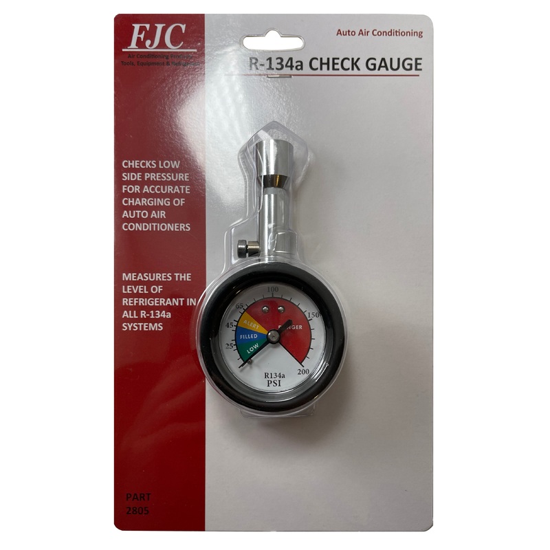 FJC 2805 A/C Refrigerant R-134a Pressure Check Gauge