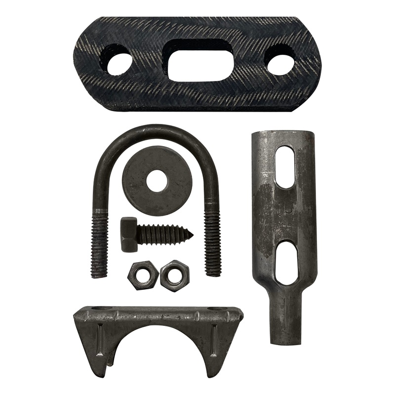 Nickson 190 Universal 1 1/2 Exhaust Muffler Clamp U-Bolt Pipe Saddle Hanger Kit – 1 to 50 Pack