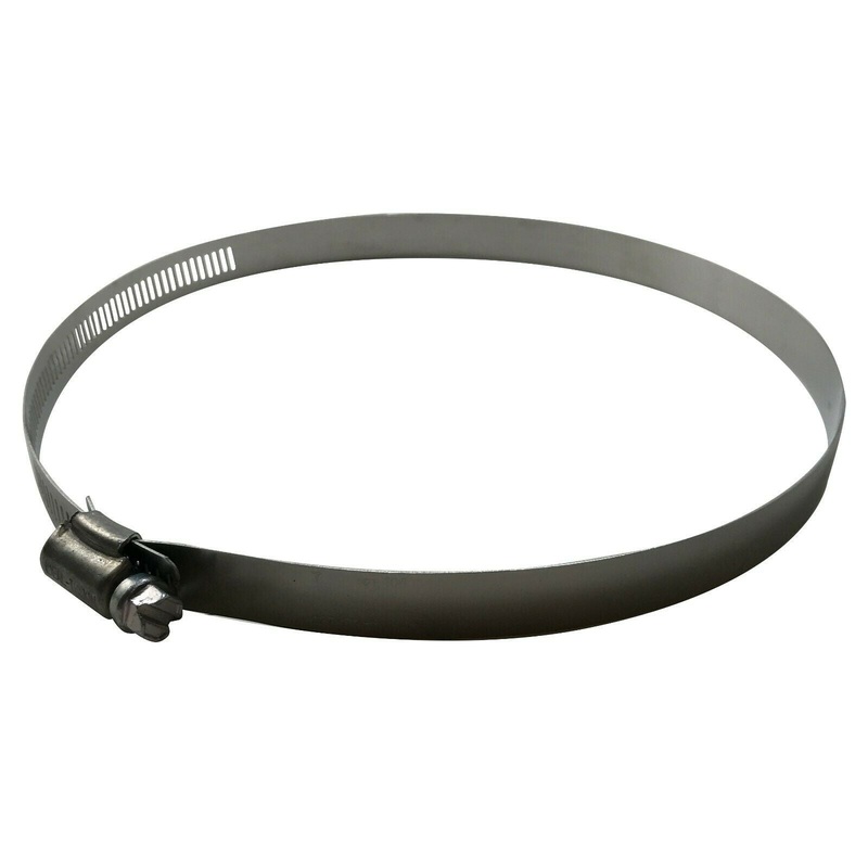 SAE #104 Stainless Steel 5 to 7 Worm Gear Hose Clamp 9/16 Band – 10 or 100 Pack