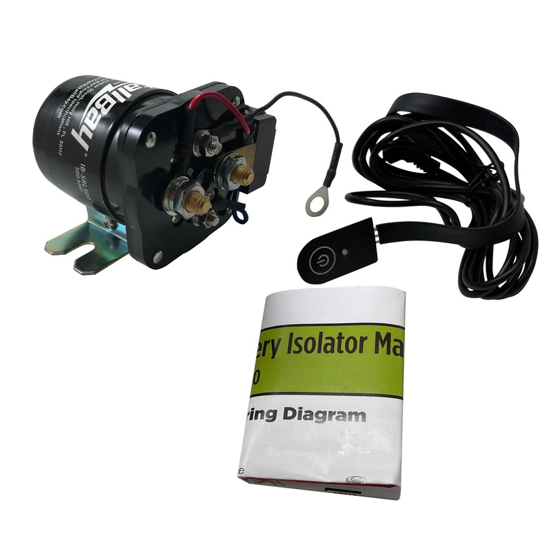 Smart Battery Isolator Relay – 500 Amp Voltage-Sensing Solenoid – Heavy-Duty Dual Battery Controller