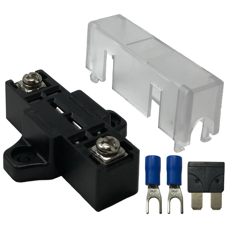 Stackable Fuse Panel Distribution Block – ATO/ATC & ATM/MIN Inline Blade Fuse Holder – 1 to 100 Pack