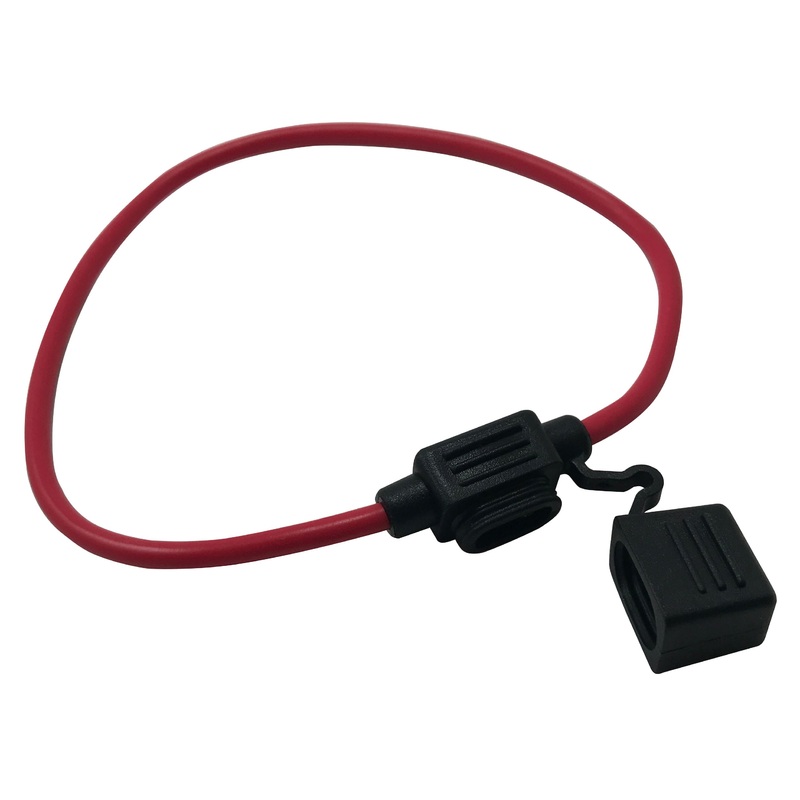 Waterproof 14 AWG Gauge APT / ATR Micro2 Inline Blade Fuse Holder – 30 Amp Rated – 1 or 5 Pack