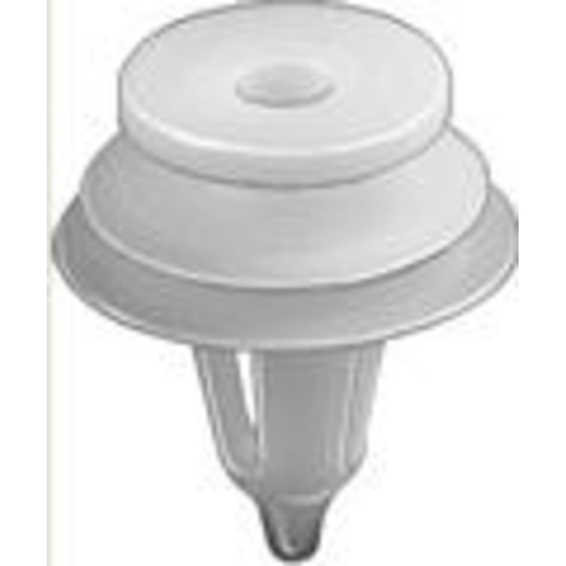 White Nylon Door Trim Panel Retainer Bottom Head Diameter 23/32, Top Head Diameter 1/2,Stem Diame – 25 or 100 Pack