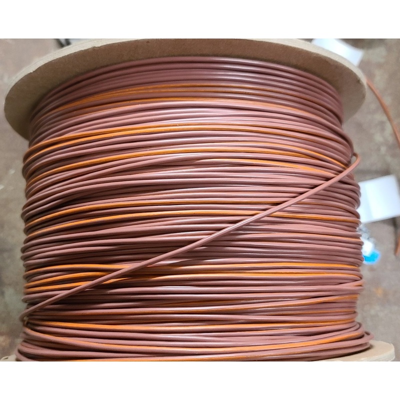 16 AWG Marine Tinned Primary Wire – Brown with Orange Stripe – 600V – 100 ft – Made in USA