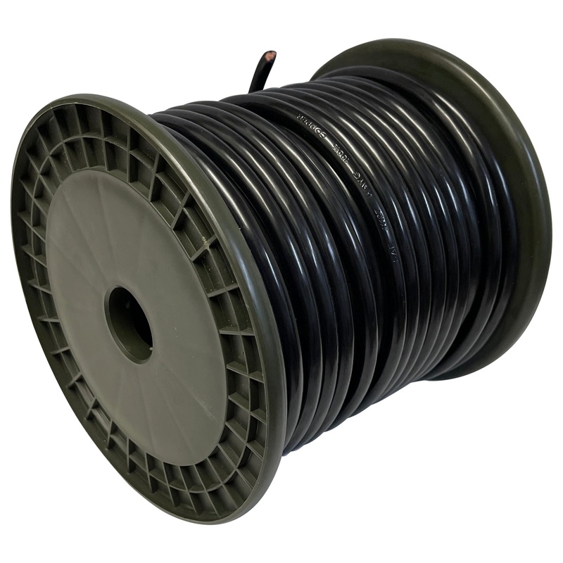 6 AWG Battery Cable – Automotive Copper Wire – 25 FT Coil – Black – Made in USA