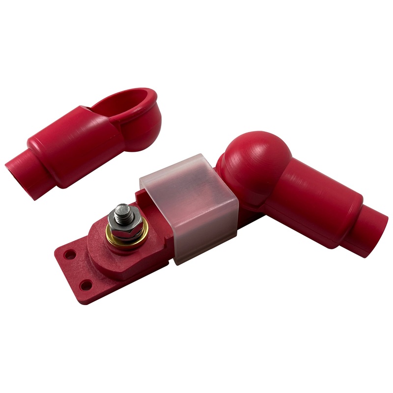 ANL 5/16 Fuse Holder Block With 0.65 in Insulator Boots 300 Amps @ 12V DC