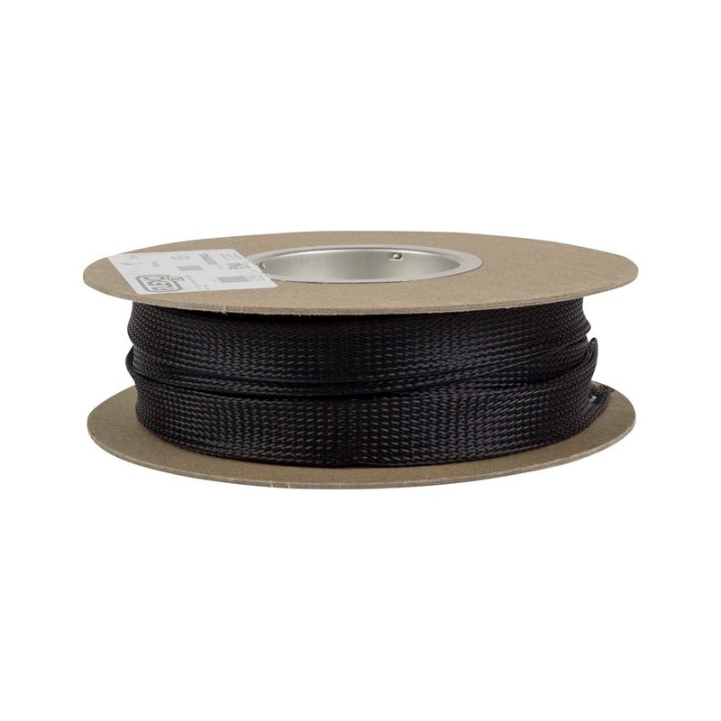 Black 1 Diameter Expandable Braided Loom Sleeve – 65 FT