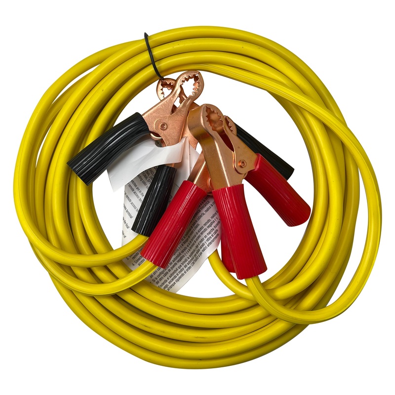 Deka 10 Gauge x 10 FT Copper Booster Jumper Cables 50 Amp Clamp for Car Battery