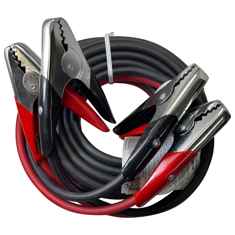Deka 2 Gauge x 20 FT Copper Booster Jumper Cables Clamp Car Battery & Case USA