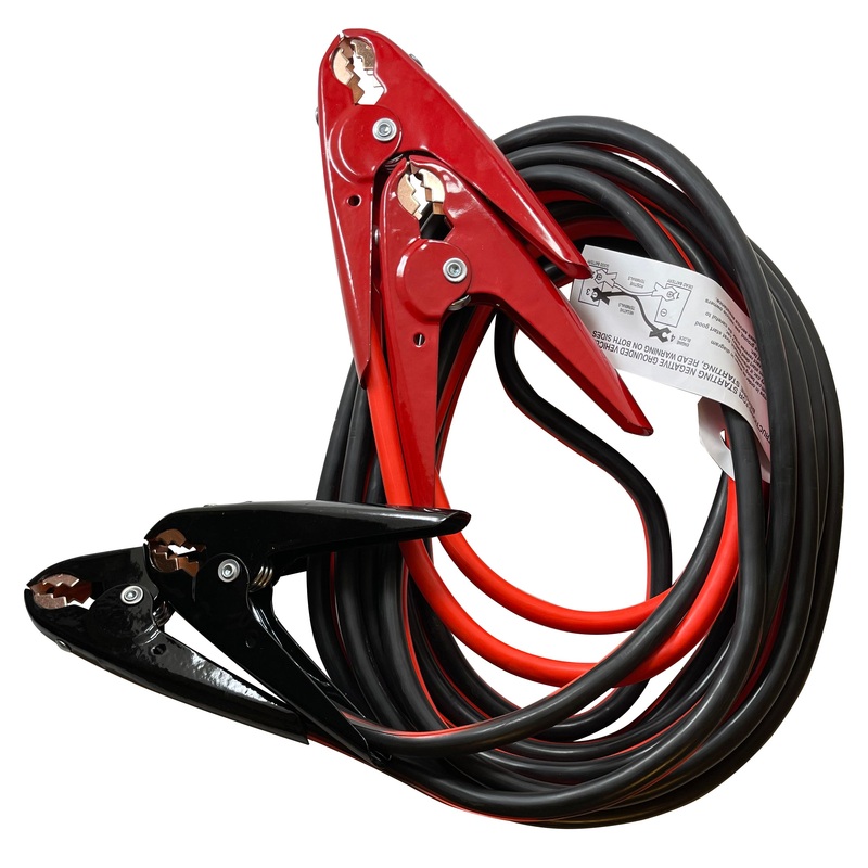 FJC HD 4 AWG Gauge 20′ FT 600 AMP Parrot Clamp Battery Booster Jumper Cables – Heavy Duty