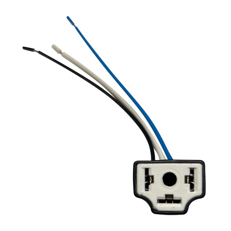 HD Headlamp Replacement Socket Plug Pigtail Harness Fits 9003 H4 Low Beam Bulb – 3 Wire