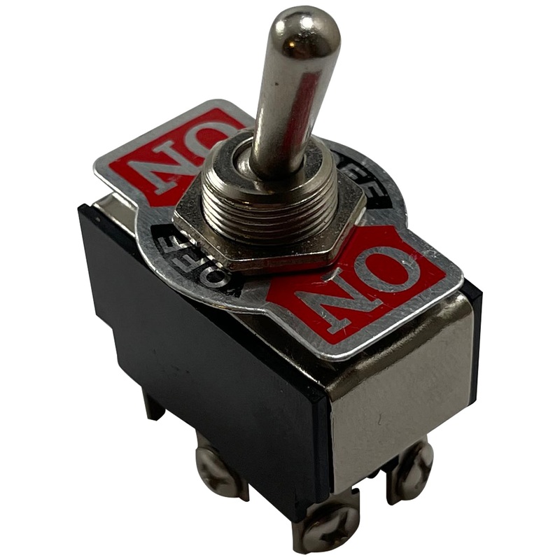 Heavy Duty Double Pole On / Off / On Metal Toggle Switch – 20 Amps @ 12 Volts