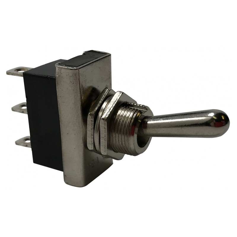 Heavy Duty Momentary MOM ON / OFF / MOM ON Metal Toggle Switch – 25 Amps @12 Volts – 1 or 2 Pack