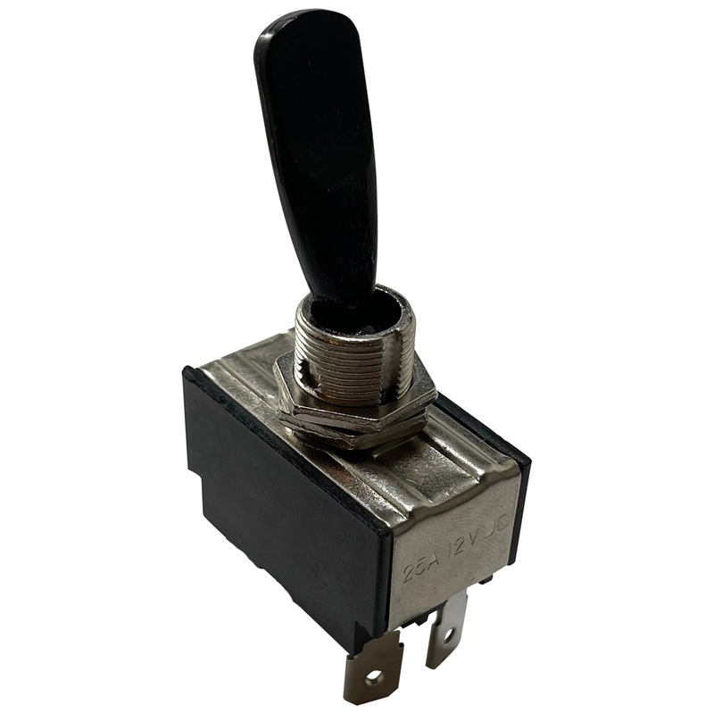 Heavy Duty Momentary ON Toggle Switch – Metal SPST – 20A at 12V