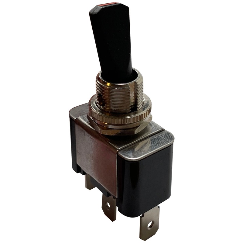 Heavy Duty Red LED Toggle Switch – ON/OFF SPST – 30A at 12V