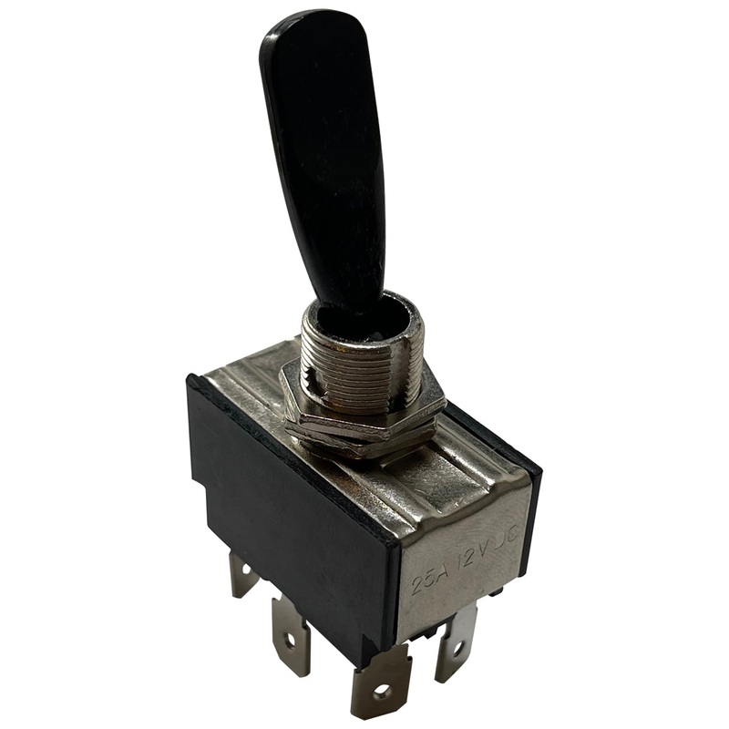 Heavy Duty Toggle Switch – Double Pole ON/OFF/ON – 20A @ 12V – Fits 12.5mm Hole