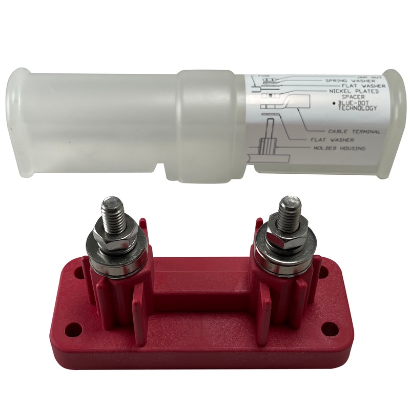 High Amp 5/16 ANL Fuse Holder Block With Insulator Cover – 750 Amps @ 12V DC