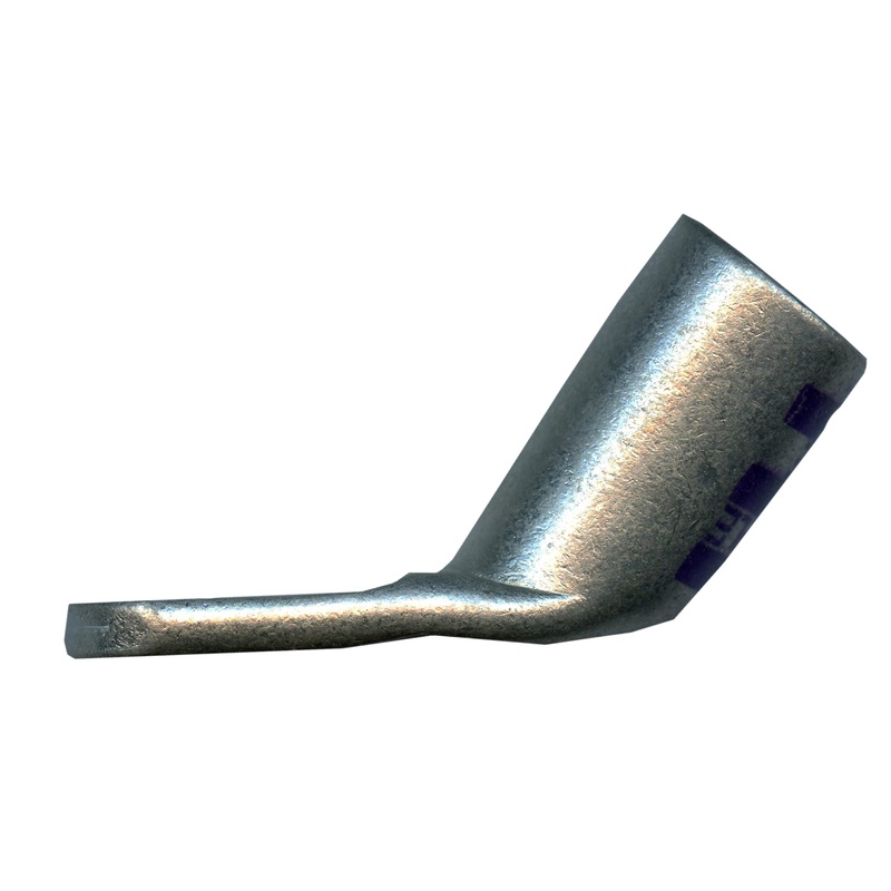 Mega HD Copper Lug – Plated 45-Deg 3/0 AWG 1/2 Stud Purple – 5 or 50 Pack