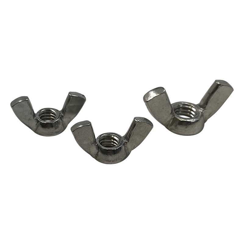 Stainless Steel Battery Wing Nuts Stud Terminals (1) 3/8 & (2) 5/16