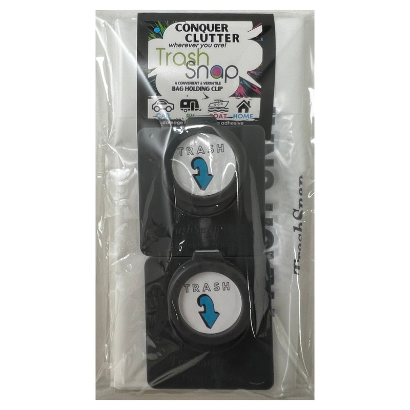 Trash Here Logo – Trash Snap Bag Holding Clip – Includes 2 Holders & 4 Bags