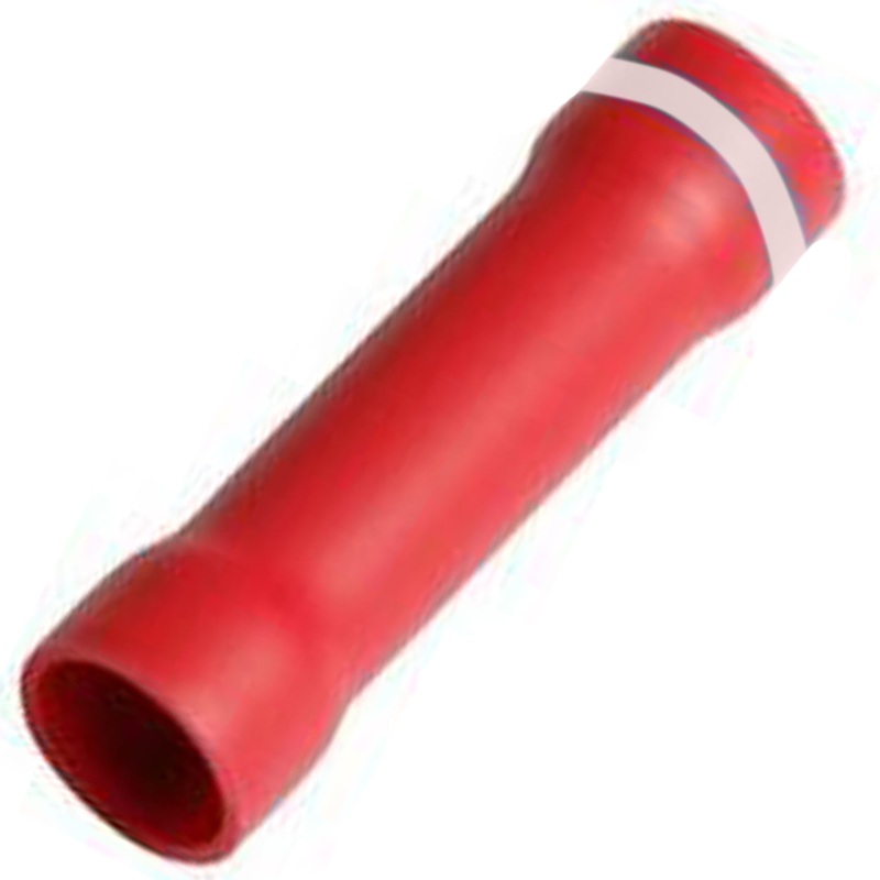Vinyl Insulated Step Down Butt Connector 26-24 Gauge to 22-18 Gauge – 10 or 100 Pack