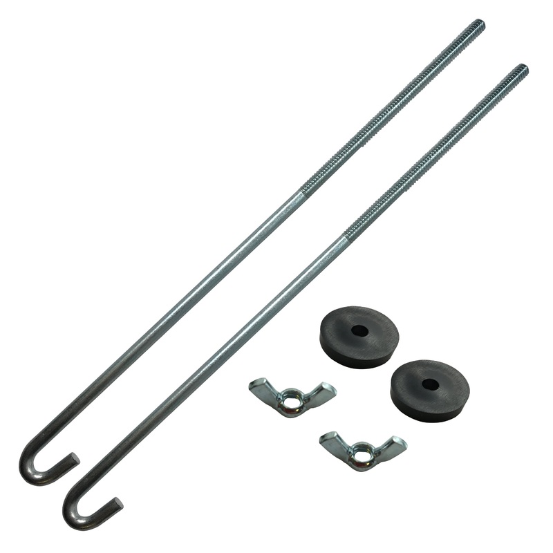 6 J-Bolt Battery Hold Down Kit with Zinc Hardware – Universal Fit
