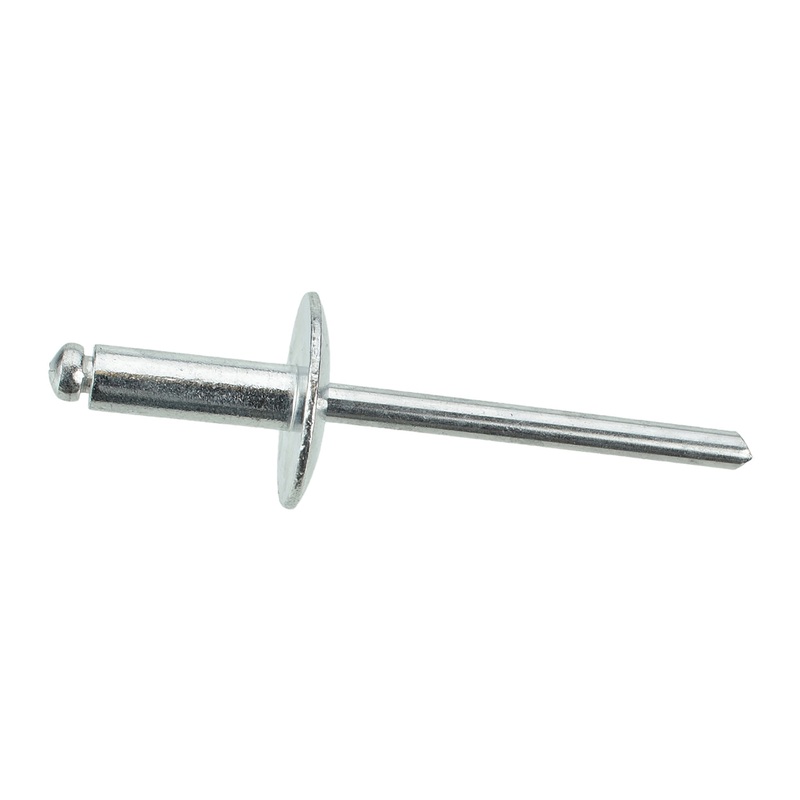 #66L Aluminum Pop Rivet Mandrel Retainer – 3/16 Dia. 5/8 Flange 17/32 Length – 100 Pack