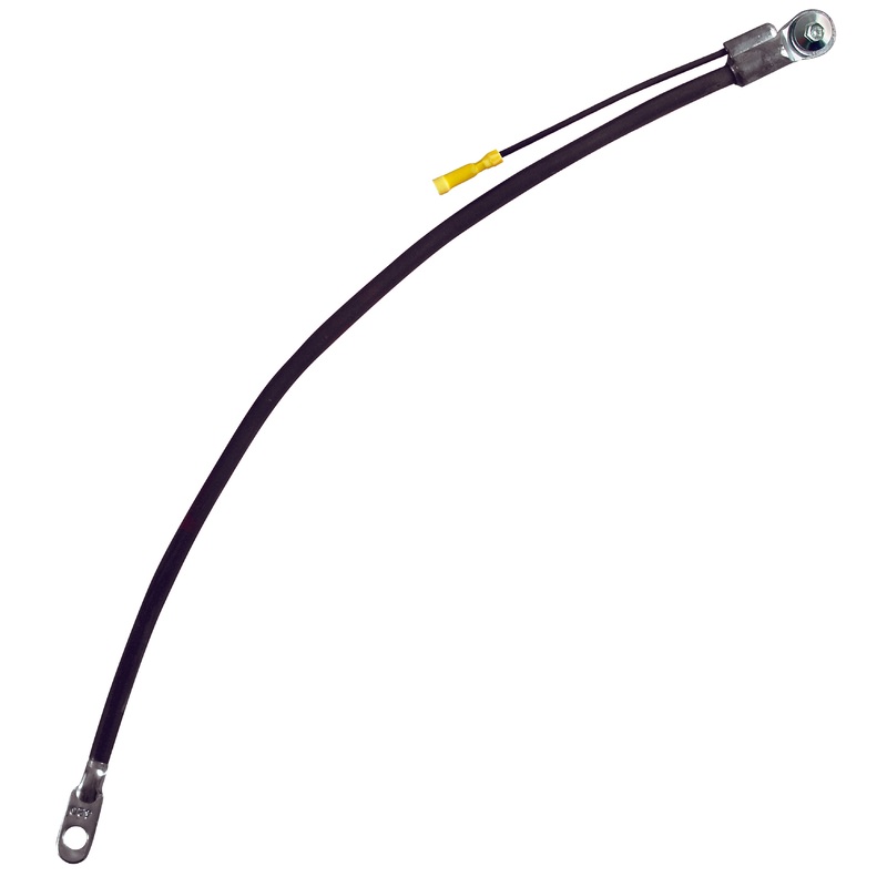 Black 30 4 Gauge Side Terminal Battery Cable With Auxiliary Lead