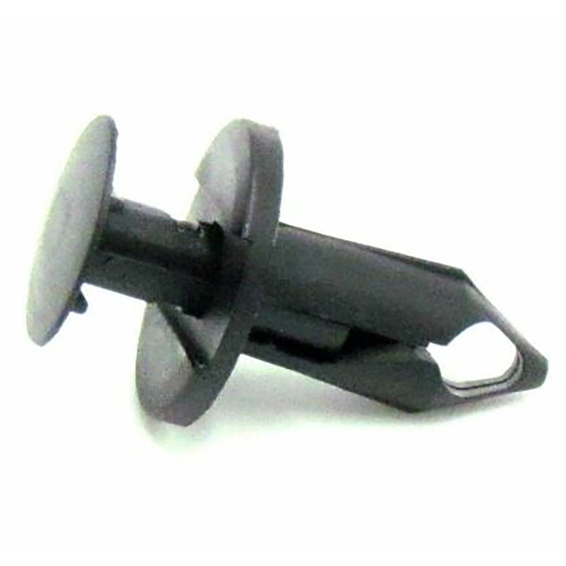 Black Nylon Air Baffle Push Retainer Clips – 5/16 Hole, 20mm Stem & Flange – 25 Pack