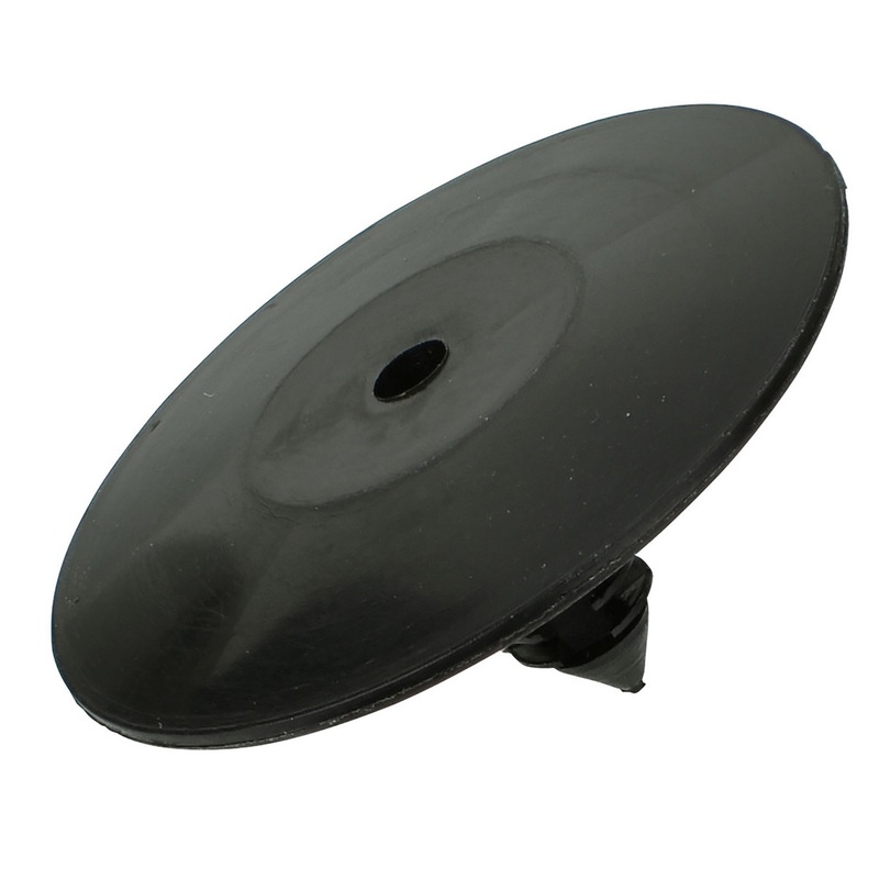 Black Nylon Hood Insulation Retainer Clips – 1/4 Hole – 3/4 Stem – 1 5/8 Head – 25 Pack